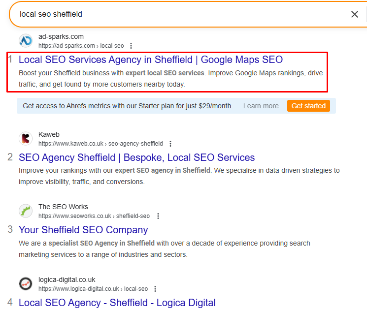 We are the #1 SEO company in Sheffield.
